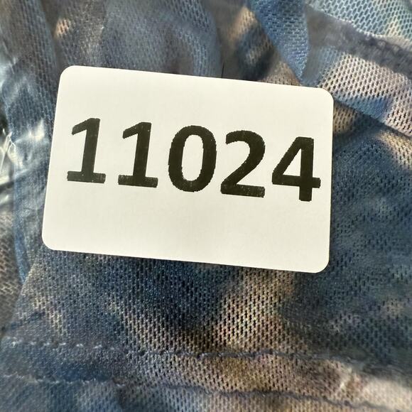 Urban Outfitters Dress Womens Large Tie Dye Short Sleeve Collared Wrap Mesh - Picture 10 of 10